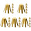 25Stk Golfschäfte Messing Adapter Shims Golf Zubehör Gold 3