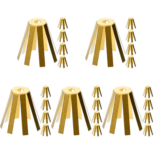 25Stk Golfschäfte Messing Adapter Shims Golf Zubehör Gold 2