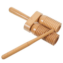 5Stk Kinder Holz Percussion Instrument Holzblock Mit Schlägel