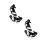 2Paare Glitzer Schuhe Strap Tanzschuhe 5