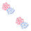 400Stk Mini Baby Shower Bunt 7
