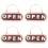 4Stk Robustes Holz Open Closed Schild Doppelseitig Für Tür 7