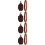 4Sets Cosplay Leder Gürtelbeutel Set Wikinger Mittelalterliches Design 9