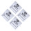 4Stk WiFi Passwort Schild Wandaufkleber 4