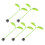 20Stk 3D Bohnenkeim Auto Sticker Kreativer 2