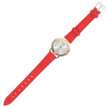 2Stk Damen Uhr Rot Quartz Elegant