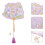 2Stk Bestickter Handfächer Mit Holzgriff, Chinesisch, Orchidee, 9