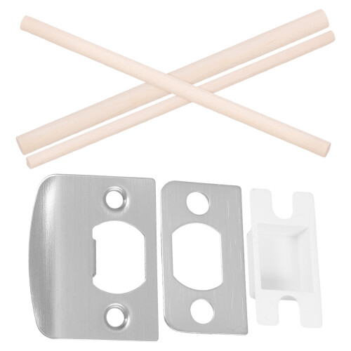 2Sets Türschließbleche , Langlebig, Für Holz-Türmontage 1