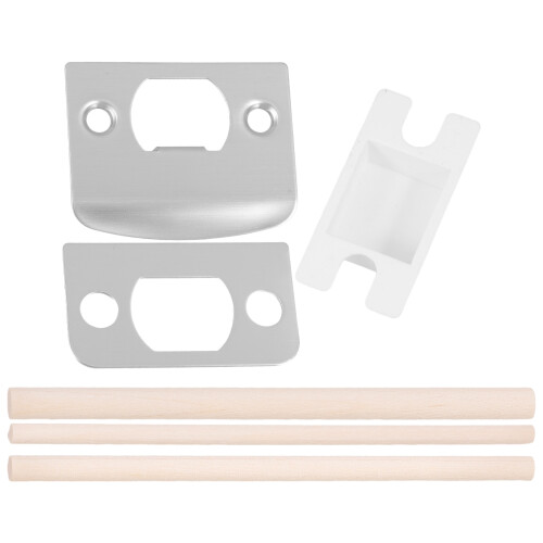 2Sets Türschließbleche , Langlebig, Für Holz-Türmontage 2