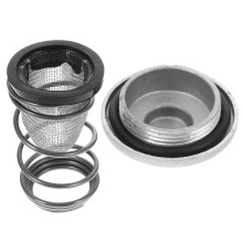 2Stk Scooter Gasfilter Ölfilter Motorfilter Robust Aus Eisen Silber