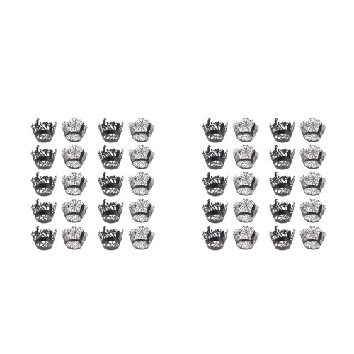 100Stk Hohle Cupcake Wrapper , Papier, Halloween Party 2