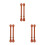 3Paare Adjustable Fake Leder Boot Straps Für 7
