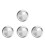4Stk Edelstahlplatte Geschirrschale Serviertablett Silber 8
