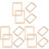 12Stk Mini Webrahmen Holz Beige Handwerk Webbrett Zubehör 4