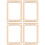 12Stk Mini Webrahmen Holz Beige Handwerk Webbrett Zubehör 1