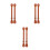 3Paare Adjustable Fake Leder Boot Straps Für 8