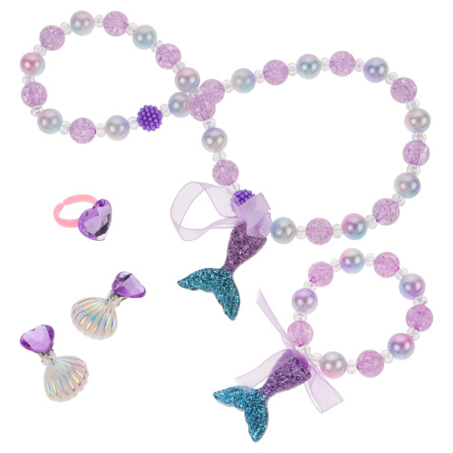 3Sets Schmuckset Beads Halskette Armband Sommer 1