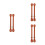 3Paare Adjustable Fake Leder Boot Straps Für 9