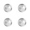 4Stk Edelstahlplatte Geschirrschale Serviertablett Silber 5