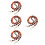 4Pcs Multi Plastic Beaded Phone Lanyards Durable Decorative Bag Chains 4