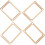 12Stk Mini Webrahmen Holz Beige Handwerk Webbrett Zubehör 3