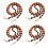 4Pcs Multi Plastic Beaded Phone Lanyards Durable Decorative Bag Chains 6