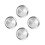 4Stk Edelstahlplatte Geschirrschale Serviertablett Silber 7