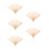 5St Bamboewaaier Frame Khaki DIY Handgemaakt Decoratief Vouwbaar Model 9