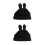 2Pièces Bonnet Femme Hiver Noir Chenille 6