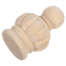 3Pièces Embout Bois Beige Ananas Décoratif Pour Balustrade