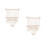 2Pièces Organisateur Suspendu En Macramé Double Couche Beige 5