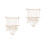 2Pièces Organisateur Suspendu En Macramé Double Couche Beige 7