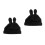 2Pièces Bonnet Femme Hiver Noir Chenille 7