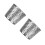 2Pièces Grille D’évacuation Inox Pour Tuyau Conique Argenté Robuste 2