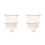 2Pièces Organisateur Suspendu En Macramé Double Couche Beige 4