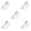 5Sets Travel-Friendly Mini Makeup Brush Kit Sky-Blue Cosmetic Tools 6