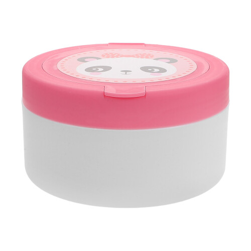 5Pcs Pink Puff Container Soft Plush for and Body Care