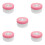 5Pcs Pink Puff Container Soft Plush for and Body Care 6