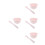 4Ensembles Bols Mélange Silicone Rose Pour DIY Et Spa 5