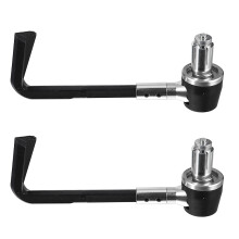 2Paires Poignées Guidon Alliage Aluminium Protection Argent