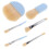5Sets Travel-Friendly Mini Makeup Brush Kit Sky-Blue Cosmetic Tools 2