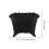 6Pièces Crop Top Noir En Polyester Design Stylé Et Confortable 2