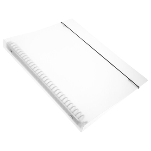 4Pièces Couvre-Agenda Transparent PP Robuste Pour Cahiers Et 1
