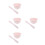 4Ensembles Bols Mélange Silicone Rose Pour DIY Et Spa 6