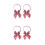 4Pcs Comfortable Pink Bow Tie for Graduation Adjustable Neck Strap 8