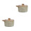 2Pcs Multi Use Ceramic Steam Egg Pot and Stew Bowl with Lid for Home 5