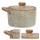 2Pcs Multi Use Ceramic Steam Egg Pot and Stew Bowl with Lid for Home 11