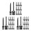 120Pcs Multiuse Computer Keyboard Dust Cleaning Brush Portable Black 8