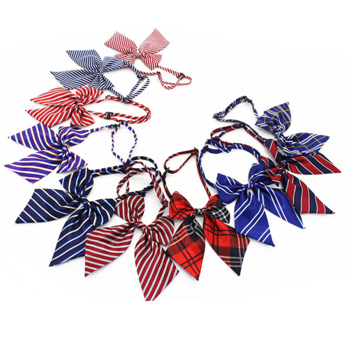 4Pcs Comfortable Pink Bow Tie for Graduation Adjustable Neck Strap 2