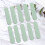 80Pièces À Ongles Vert 2 Faces Pour Et 7